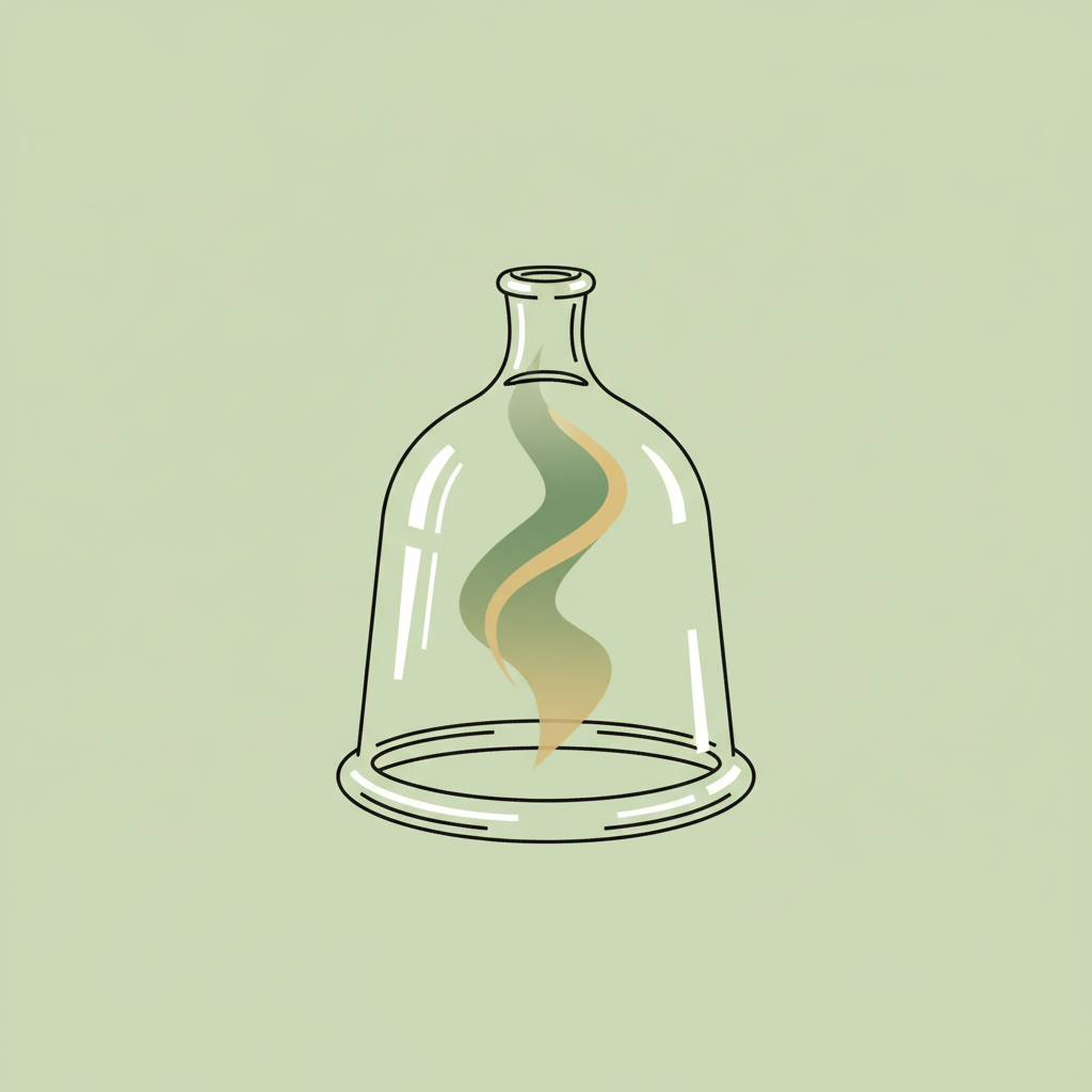 Cupping therapy illustration