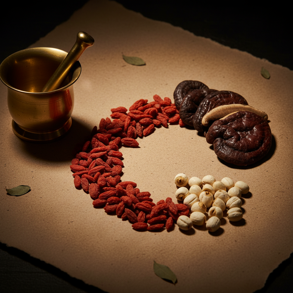 Herbal medicine illustration